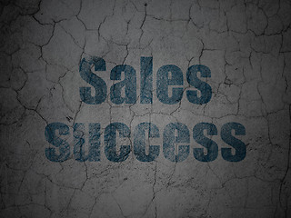 Image showing Advertising concept: Sales Success on grunge wall background