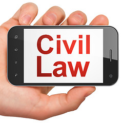 Image showing Law on smartphone