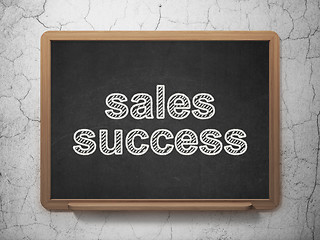 Image showing Marketing concept: Sales Success on chalkboard background