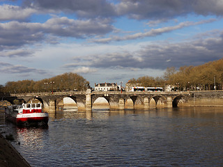 Image showing Angers, France, April 2014, Verdun bridge