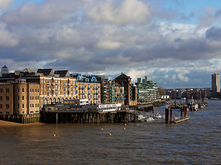 Image showing London Saint Katherine pier, december 2013