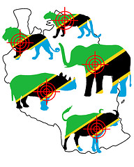 Image showing Big Five Tanzania cross lines