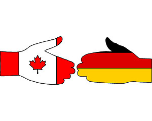 Image showing International handshake