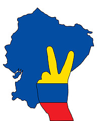 Image showing Ecuador hand signal