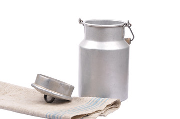 Image showing Milk can open