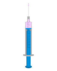 Image showing Illustration of one filled  injection on white background