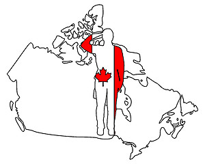 Image showing Canadian salute