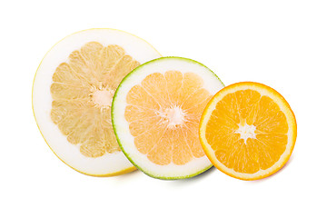 Image showing Pomelo, sweetie and orange