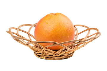 Image showing Grapefruit in wicker