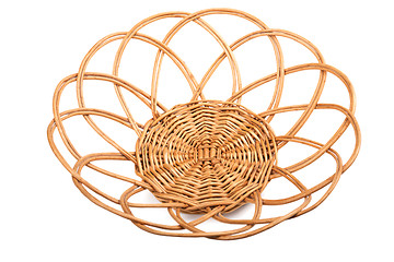 Image showing Round wicker basket