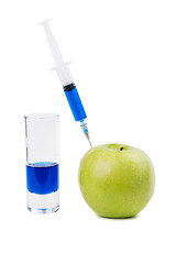 Image showing Injection of green apple