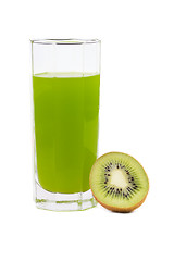 Image showing Fresh kiwi juice