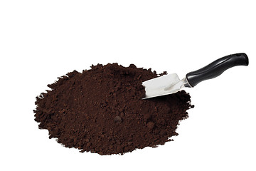 Image showing Trowel and soil