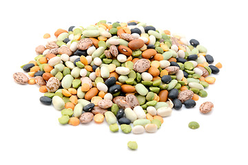 Image showing Mixed dried beans and peas