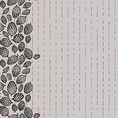 Image showing pattern with fir cone. border