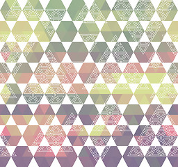 Image showing pattern geometric with triangle and hexagon