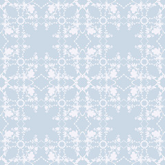 Image showing neutral blue floral background. swirl and curve