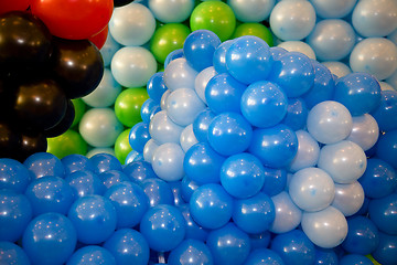 Image showing Air balloons pattern.