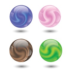 Image showing set of colorful ball