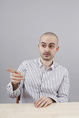 Image showing Man at desk