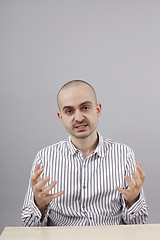 Image showing Man at desk