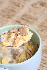 Image showing Crunchy breakfast cereals.