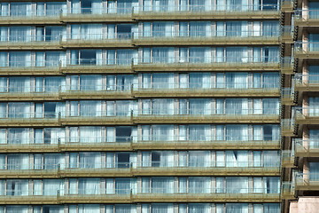 Image showing Texture of a building outdoors