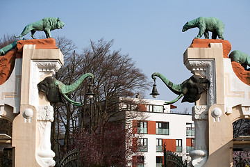 Image showing gate to the zoo