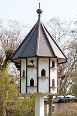 Image showing multystoried birdhouse