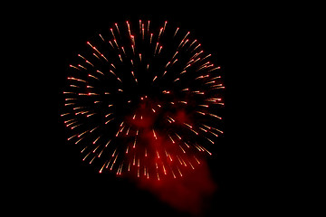 Image showing Fireworks in the night sky