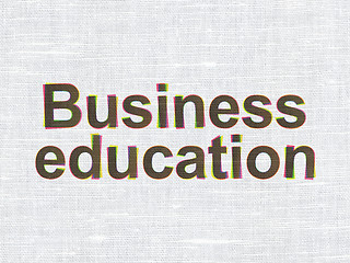 Image showing Education concept: Business Education on fabric texture background