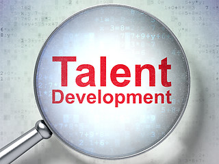 Image showing Education concept: Talent Development with optical glass