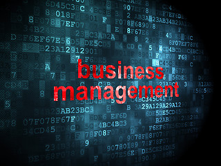 Image showing Business concept: Business Management on digital background