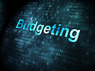 Image showing Business concept: Budgeting on digital background