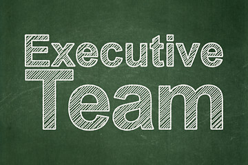 Image showing Finance concept: Executive Team on chalkboard background