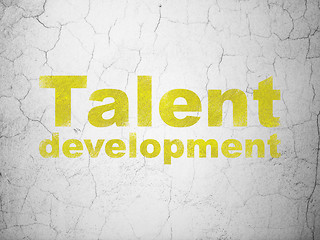 Image showing Education concept: Talent Development on wall background