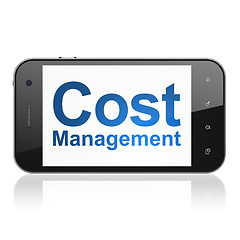 Image showing Business concept: Cost Management on smartphone