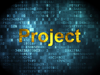 Image showing Finance concept: Project on digital background