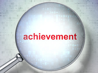Image showing Education concept: Achievement with optical glass