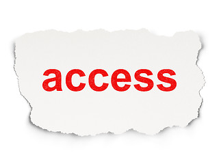 Image showing Safety concept: Access on Paper background