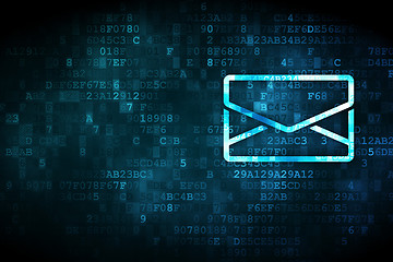 Image showing Finance concept: Email on digital background