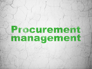 Image showing Finance concept: Procurement Management on wall background
