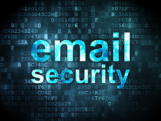 Image showing Safety concept: Email Security on digital background