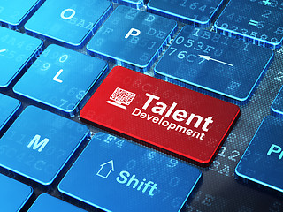 Image showing Education concept: Computer Pc and Talent Development on computer keyboard background