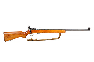 Image showing old bolt action rifle isolated