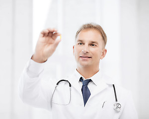 Image showing doctor with tablet in hospital