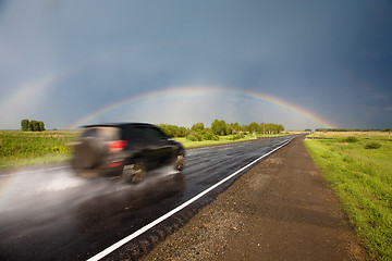 Image showing Road to the rainbow.