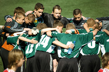 Image showing Legia team before match.