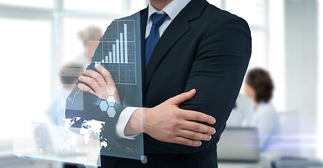 Image showing close up of buisnessman in suit and tie