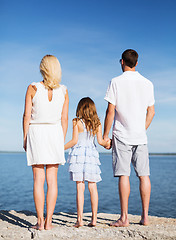 Image showing happy family at the seaside